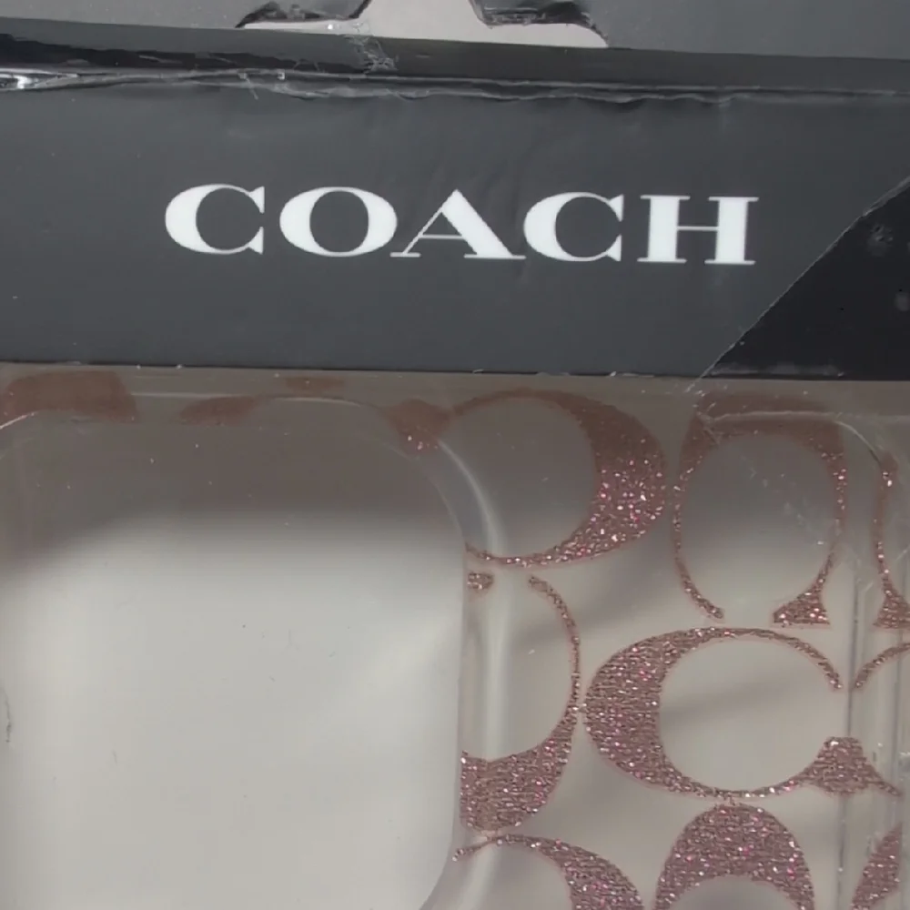 Coach Pink Glitter Monogram iPhone 15 Pro Max Case